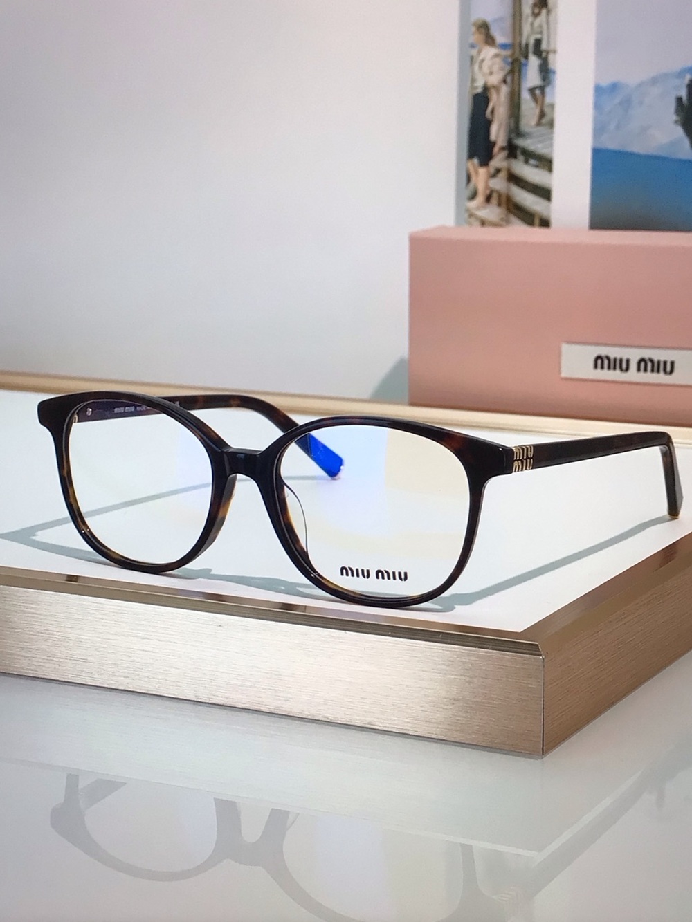 Miu Miu Tortoiseshell Brown Eyeglasses
